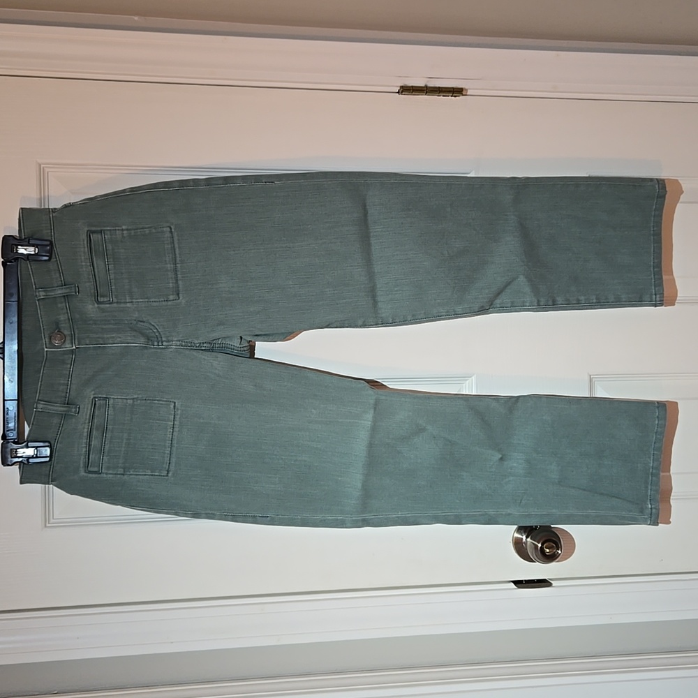 CAbi Light Teal Denim Pants